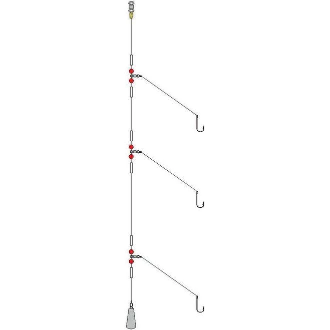 Coarse Shakespeare Salt Sea Rigs - Three Hook 1 Coarse Shakespeare Salt Sea Rigs - Three Hook