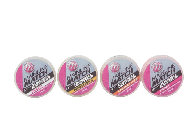 Bait MAINLINE MATCH DUMBELL WAFTERS 8MM 50ML JAR 1 Bait MAINLINE MATCH DUMBELL WAFTERS 8MM 50ML JAR