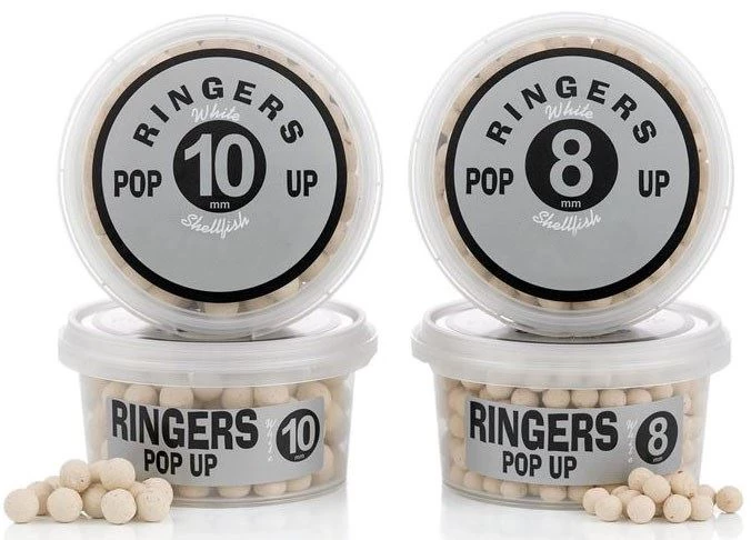 Ringers 8mm Boilie White Shellfish 100g Bait 1 Ringers 8mm Boilie White Shellfish 100g Bait