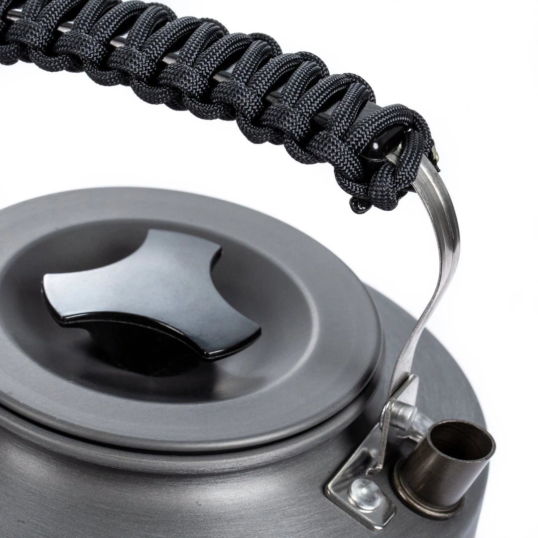 Carplife Products Camping CarpLife Slim Kettle 1.1L - Neon & Black Paracord 7 Carplife Products Camping CarpLife Slim Kettle 1.1L - Neon & Black Paracord