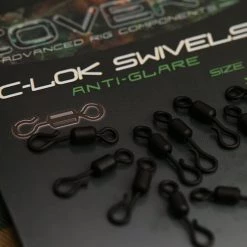Terminal Tackle & Accessories GARDNER TACKLE COVERT C-LOK SWIVELS SIZE 12 ANTI GLARE
