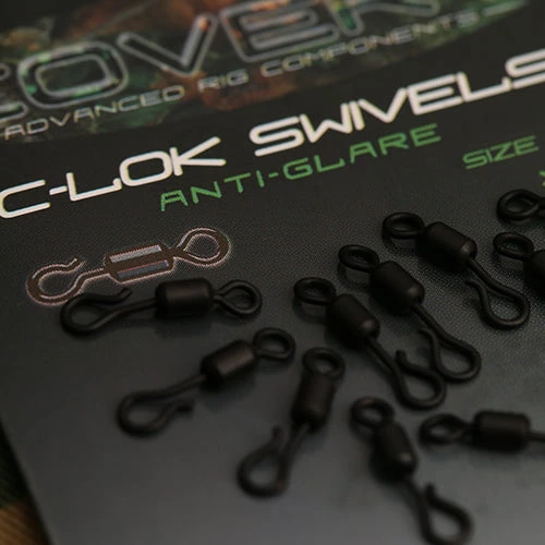 Terminal Tackle & Accessories GARDNER TACKLE COVERT C-LOK SWIVELS SIZE 12 ANTI GLARE 2 Terminal Tackle & Accessories GARDNER TACKLE COVERT C-LOK SWIVELS SIZE 12 ANTI GLARE