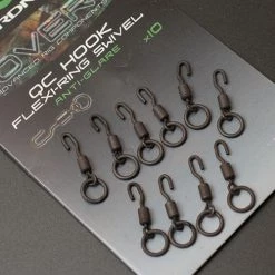 Gardner Tackle COVERT QC FLEXI RING SWIVELS SIZE 12 ANTI GLARE Terminal Tackle & Accessories