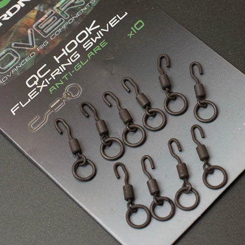 Gardner Tackle COVERT QC FLEXI RING SWIVELS SIZE 12 ANTI GLARE Terminal Tackle & Accessories 2 Gardner Tackle COVERT QC FLEXI RING SWIVELS SIZE 12 ANTI GLARE Terminal Tackle & Accessories