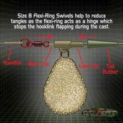 GARDNER TACKLE COVERT FLEXI-RING SWIVELS