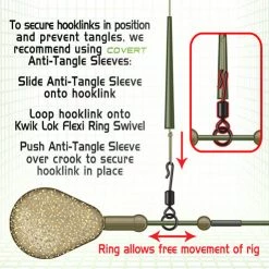 GARDNER TACKLE COVERT FLEXI-RING KWIK LOK SWIVELS Terminal Tackle & Accessories