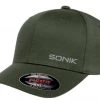 Sonik Flex-Fit Olive Cap Apparel