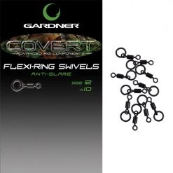 GARDNER TACKLE COVERT FLEXI-RING SWIVELS 8 GARDNER TACKLE COVERT FLEXI-RING SWIVELS