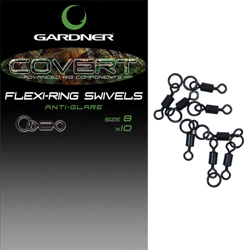 GARDNER TACKLE COVERT FLEXI-RING SWIVELS 5 GARDNER TACKLE COVERT FLEXI-RING SWIVELS