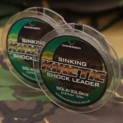 GARDNER TACKLE KINETIC SINKING SHOCK LEADER 50lb (22.7kg) 50m Line