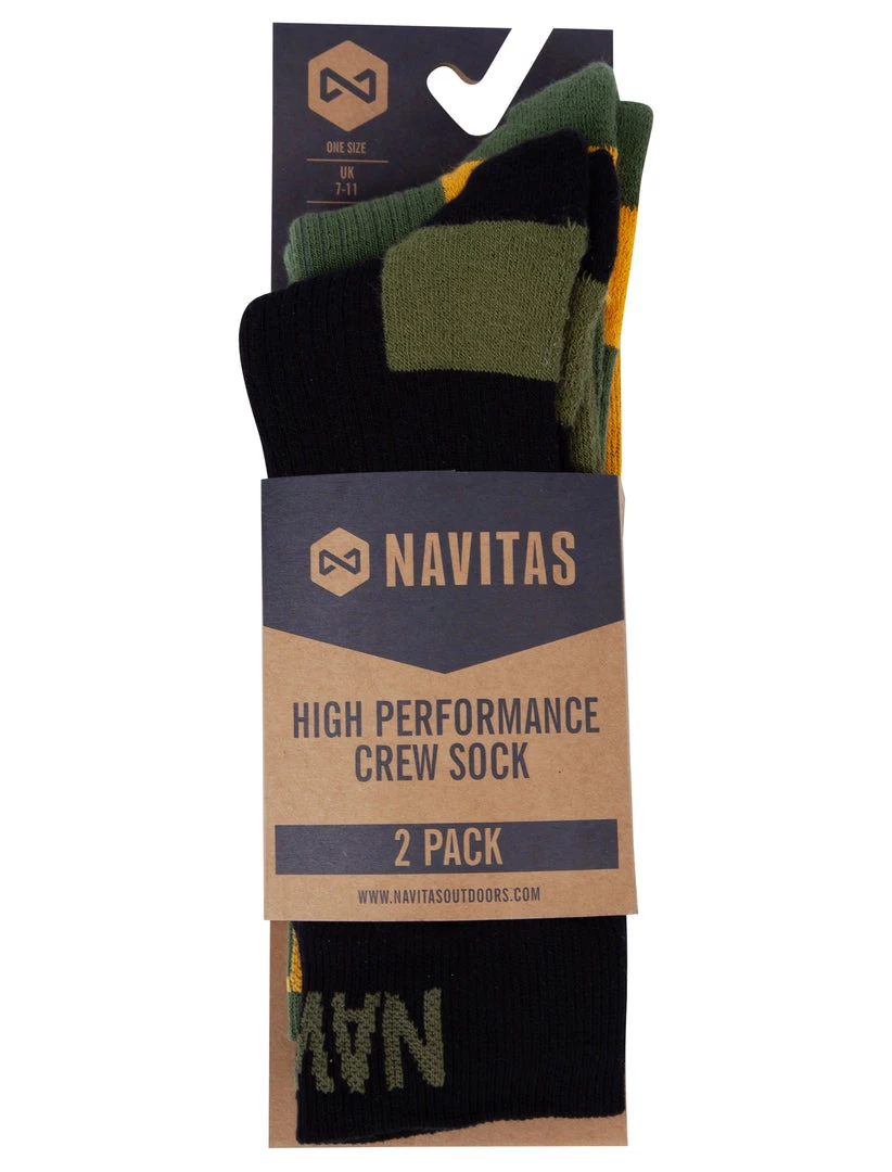 Apparel Navitas Coolmax Crew Sock Twin Pack 7-11 2 Apparel Navitas Coolmax Crew Sock Twin Pack 7-11