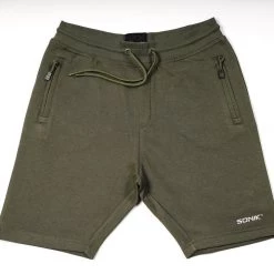 Sonik Green Fleece Shorts Apparel