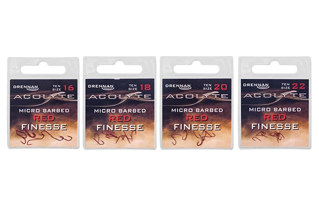 Coarse Drennan Acolyte Red Finesse Hooks 1 Coarse Drennan Acolyte Red Finesse Hooks