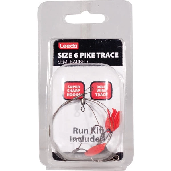 LEEDA PIKE TRACE SIZE 6 SEMI BARBED Coarse 1 LEEDA PIKE TRACE SIZE 6 SEMI BARBED Coarse