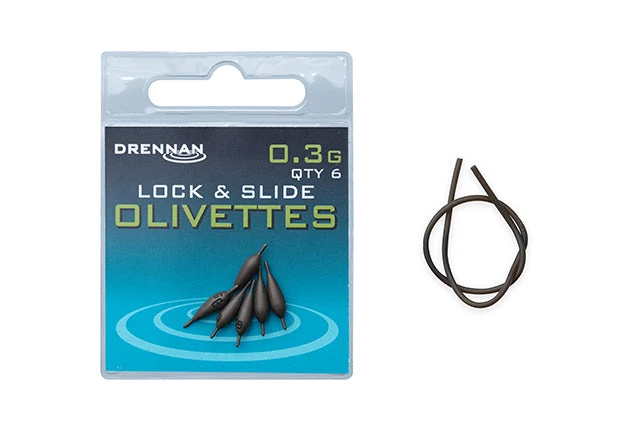 Coarse Drennan Lock & Slide Olivettes 3 Coarse Drennan Lock & Slide Olivettes
