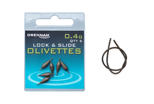 Coarse Drennan Lock & Slide Olivettes 4 Coarse Drennan Lock & Slide Olivettes