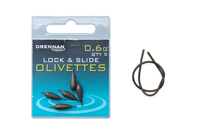 Coarse Drennan Lock & Slide Olivettes 6 Coarse Drennan Lock & Slide Olivettes