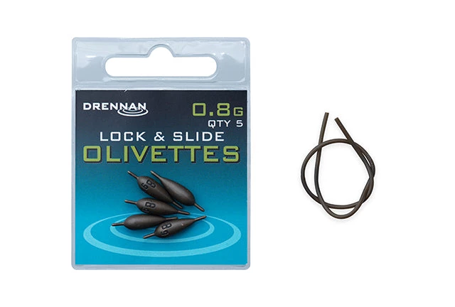 Coarse Drennan Lock & Slide Olivettes 8 Coarse Drennan Lock & Slide Olivettes