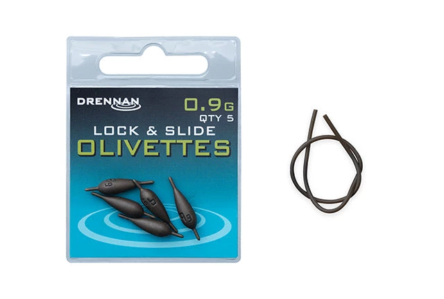 Coarse Drennan Lock & Slide Olivettes 9 Coarse Drennan Lock & Slide Olivettes