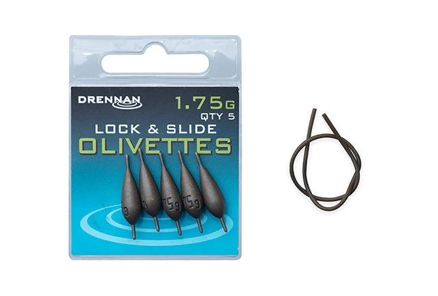 Coarse Drennan Lock & Slide Olivettes 12 Coarse Drennan Lock & Slide Olivettes
