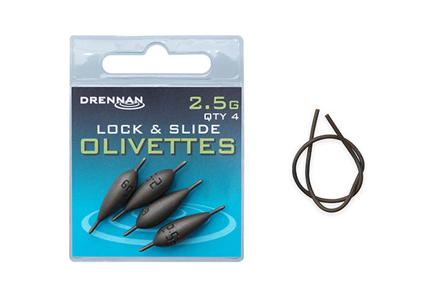 Coarse Drennan Lock & Slide Olivettes 14 Coarse Drennan Lock & Slide Olivettes
