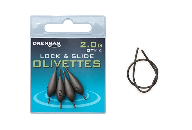 Coarse Drennan Lock & Slide Olivettes 15 Coarse Drennan Lock & Slide Olivettes