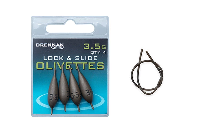 Coarse Drennan Lock & Slide Olivettes 16 Coarse Drennan Lock & Slide Olivettes