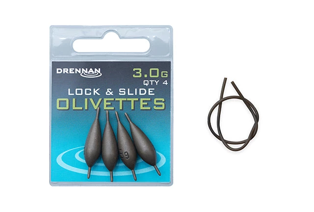 Coarse Drennan Lock & Slide Olivettes 17 Coarse Drennan Lock & Slide Olivettes