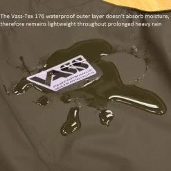 Apparel Vass Tackle Team Vass 175 Unlined Bib & Brace/Salopettes ‘Edition 4’ Waterproof/Breathable Col: Khaki