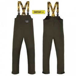 Apparel Vass Tackle Team Vass 175 Unlined Bib & Brace/Salopettes ‘Edition 4’ Waterproof/Breathable Col: Khaki