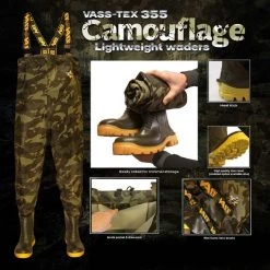 Apparel Vass Tackle Vass-Tex 355 'Lightweight' Camouflage Waders
