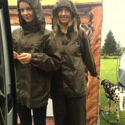 Vass Tackle Vass-Tex ‘Light’ Packaway Jacket And Trouser Set KHAKI